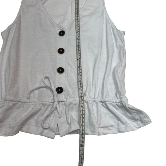 Sanctuary V-Neck Heartstrings V-Neck Button Front Tank Top Size M - Picture 11 of 11